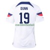 Maillot de Supporter Etats-Unis DUNN 19 Domicile Coupe du Monde 2022 Pour Femme